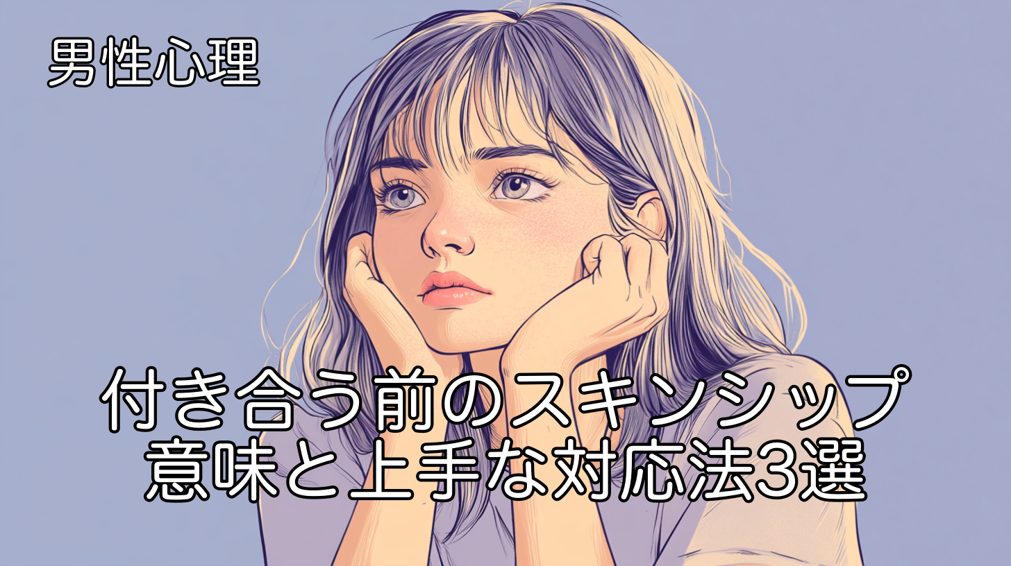 男性心理から学ぶ！付き合う前のキスやスキンシップの意味と上手な対応法3選