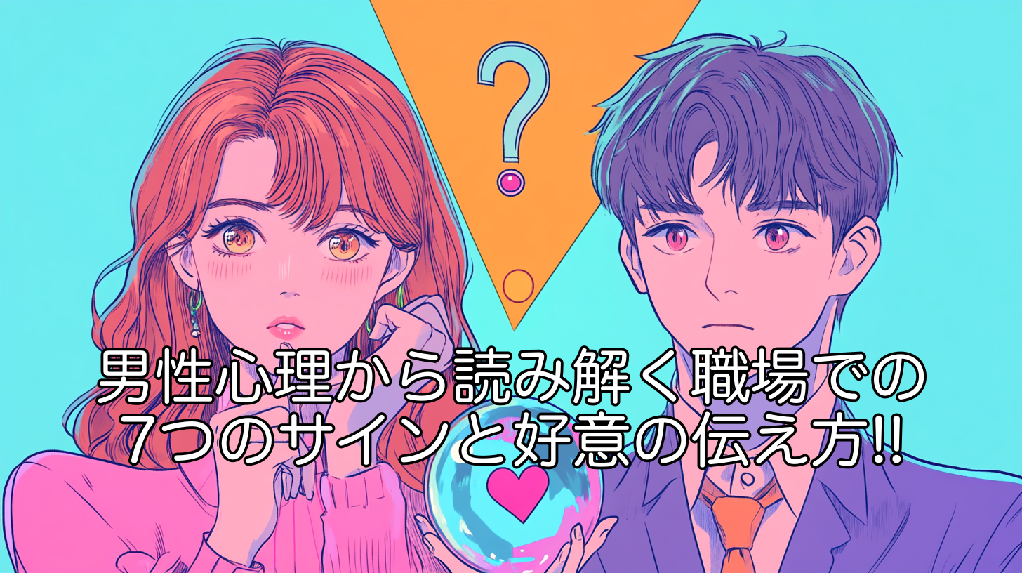 男性心理から読み解く職場での7つのサインと好意の伝え方