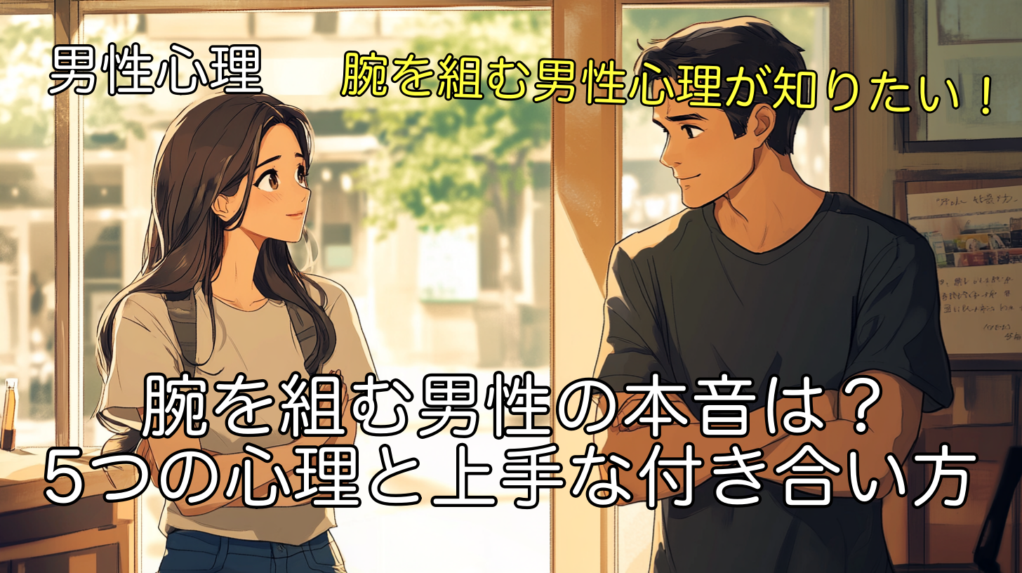 腕を組む男性の本音は？5つの心理と上手な付き合い方