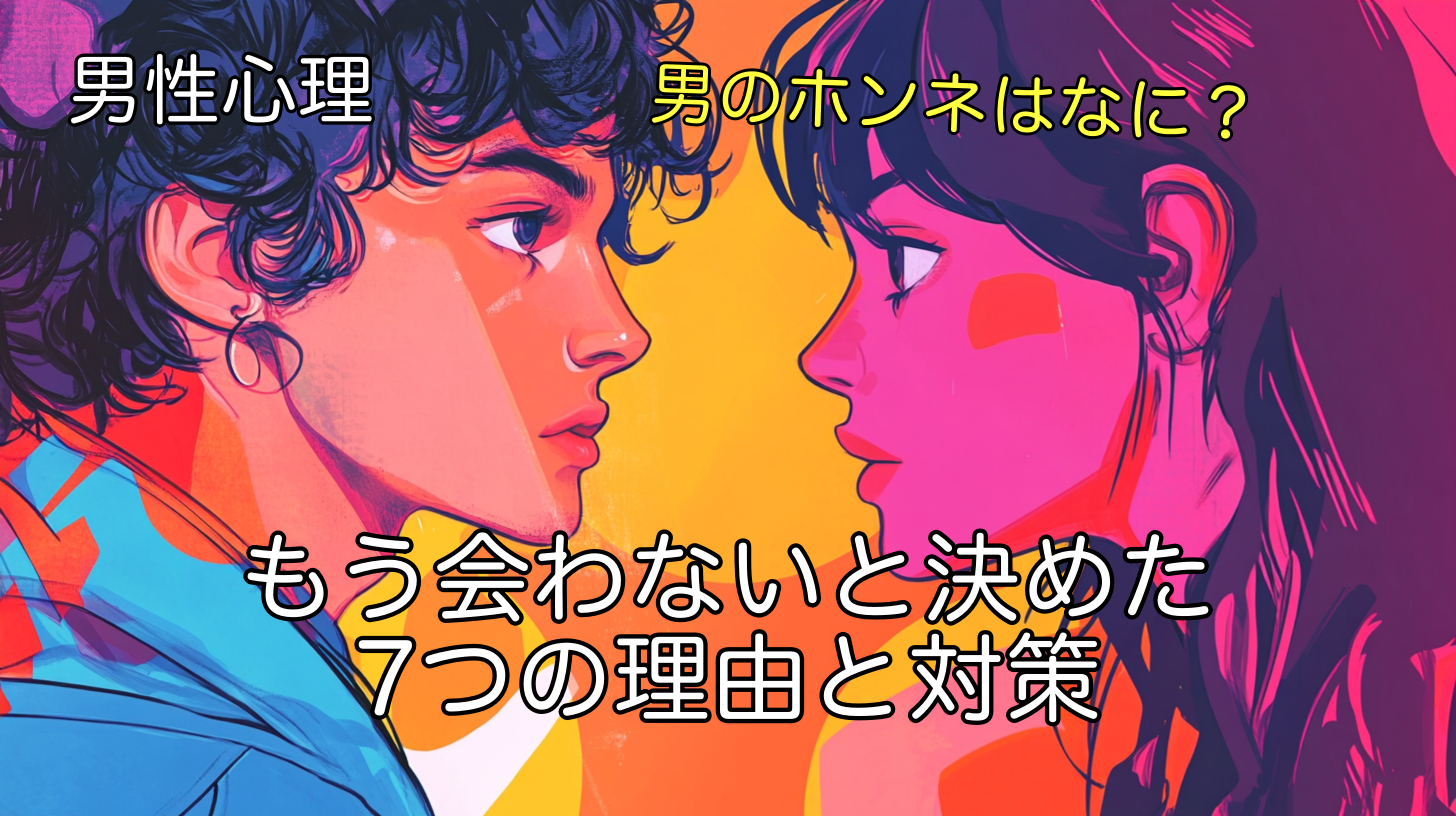男性心理から見る！もう会わないと決めた7つの理由と対策