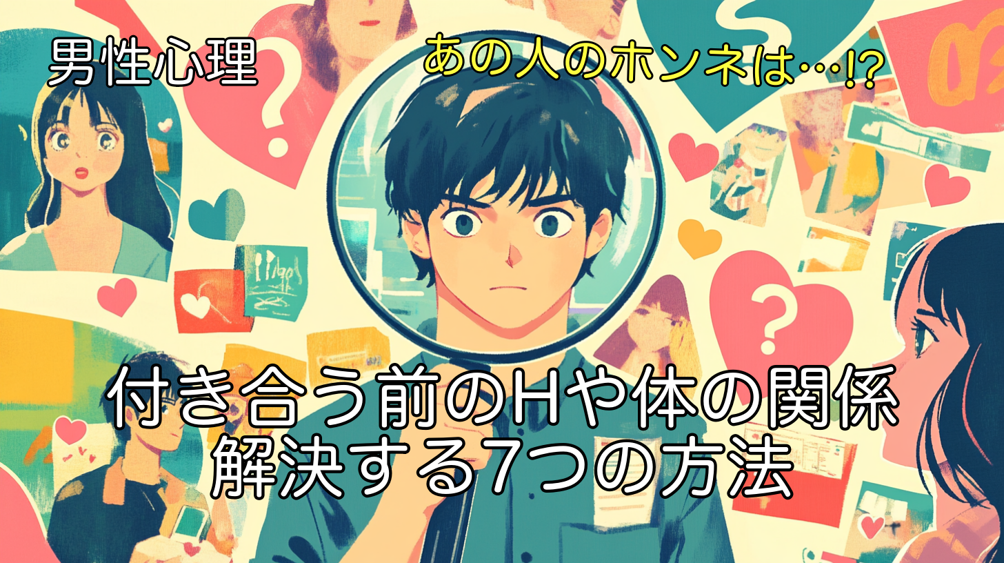 【男性心理】付き合う前のHや体の関係の悩みを解決する7つの方法