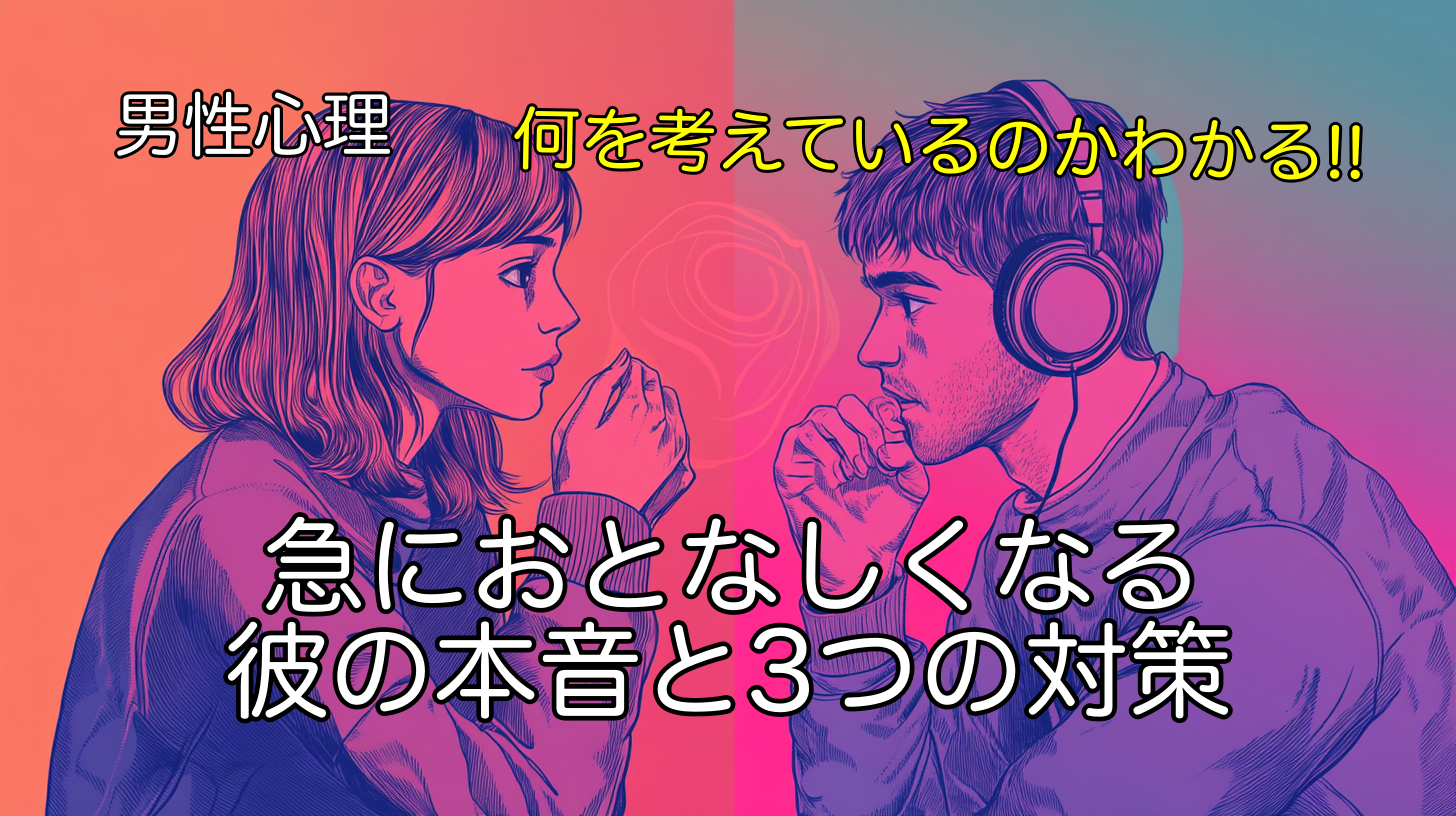 男性心理の裏側に迫る！急におとなしくなる彼の本音と3つの対策