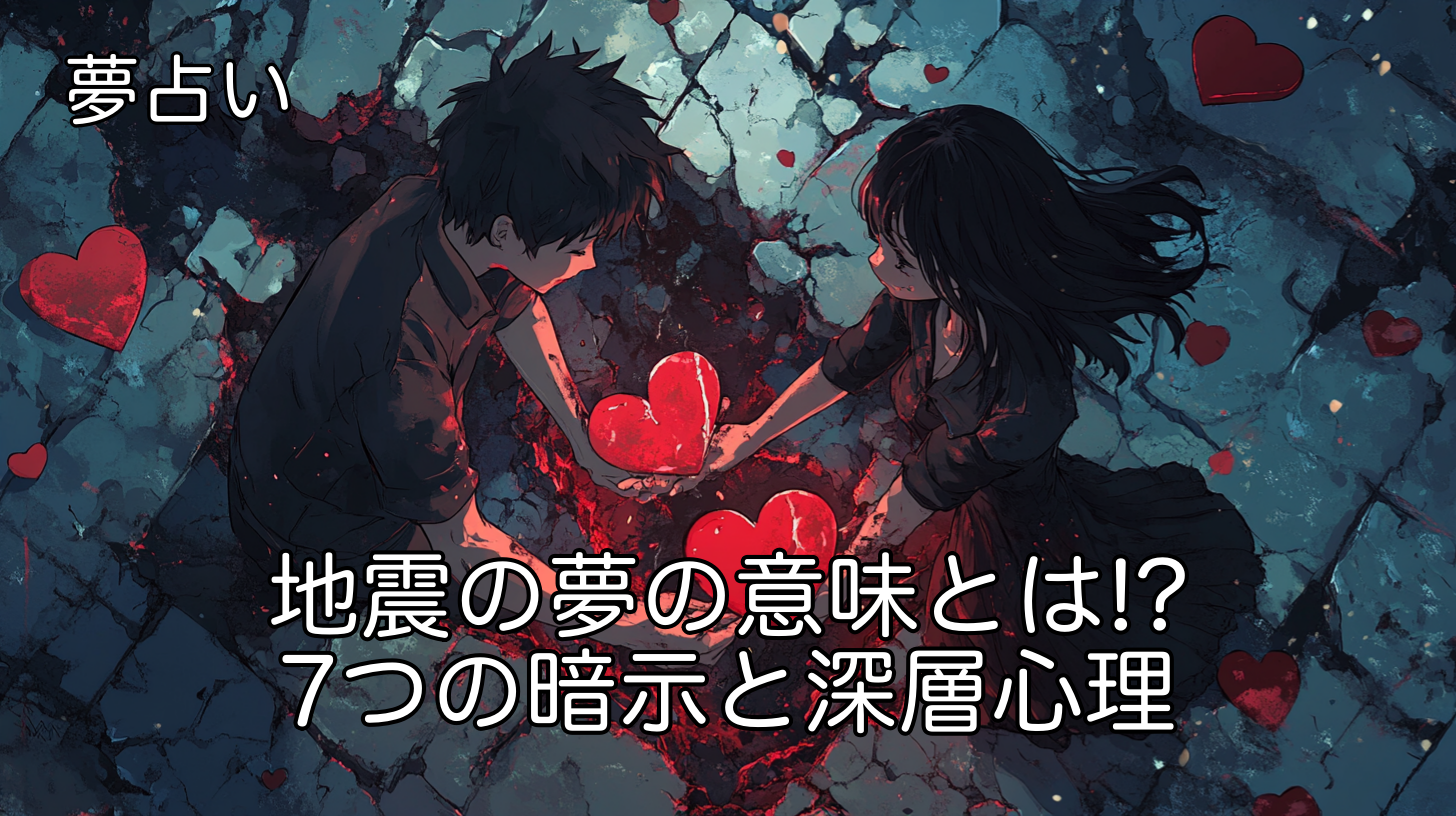 夢占い｜あなたを襲う地震の夢の意味とは！？仕事、恋愛、人生7つの暗示と深層心理