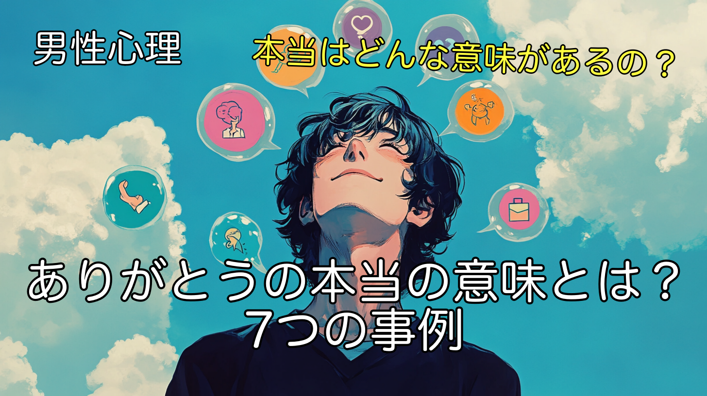 男性心理から読み解く「ありがとう」の本当の意味とは？7つの事例