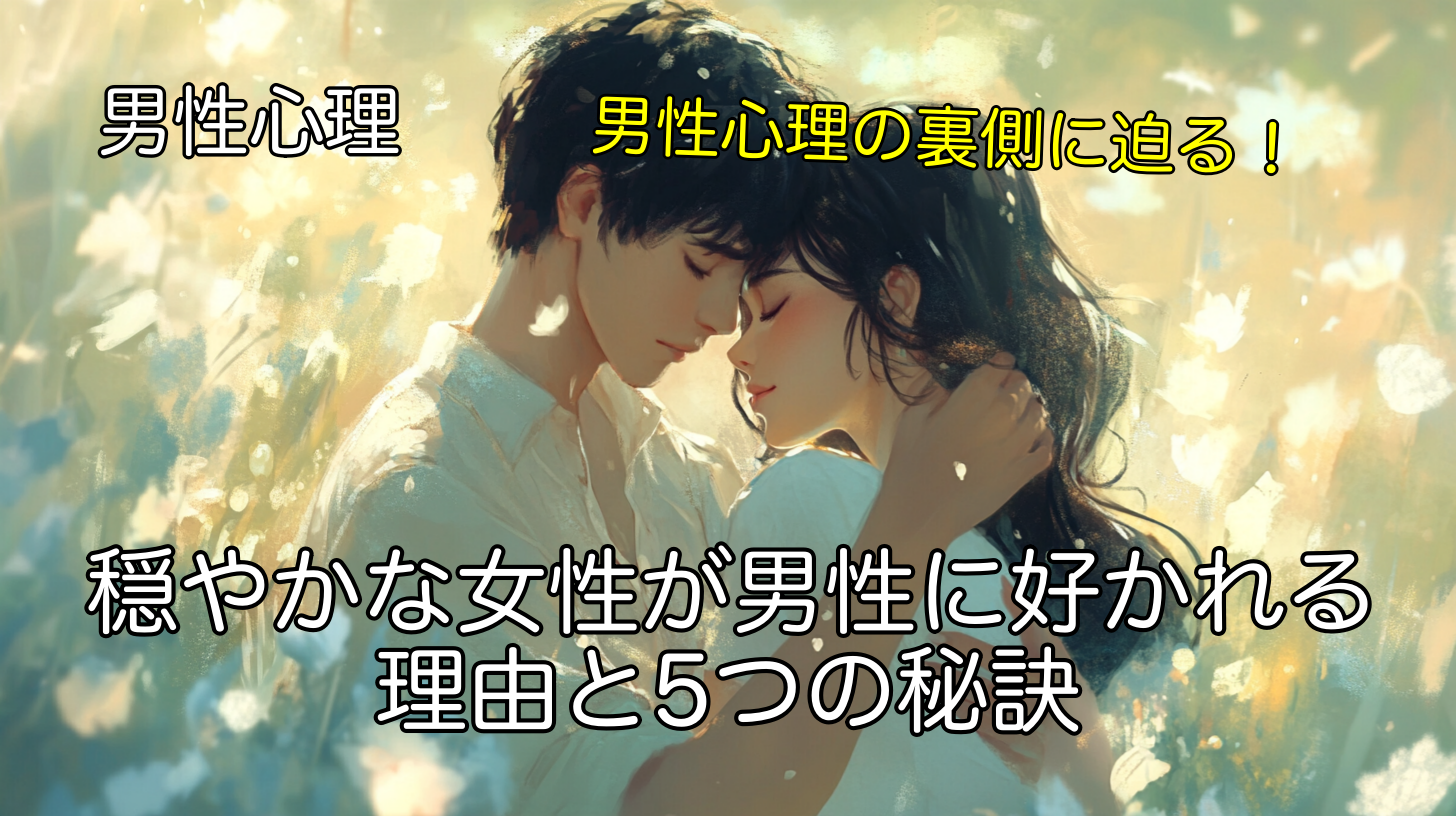 穏やかな女性が男性に好かれる理由と5つの秘訣！男性心理の裏側に迫る
