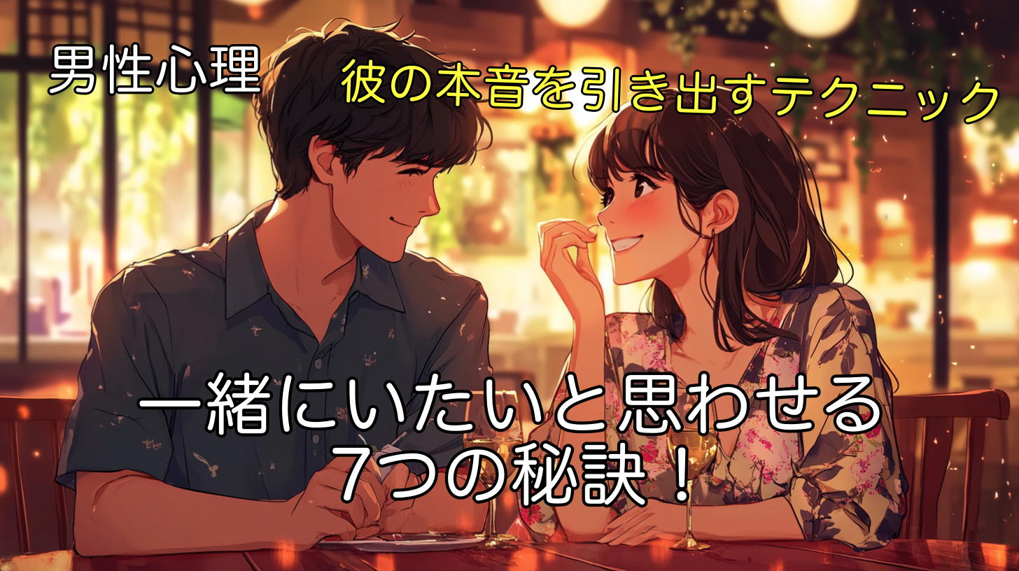 【男性心理】一緒にいたいと思わせる7つの秘訣！彼の本音を引き出すテクニック