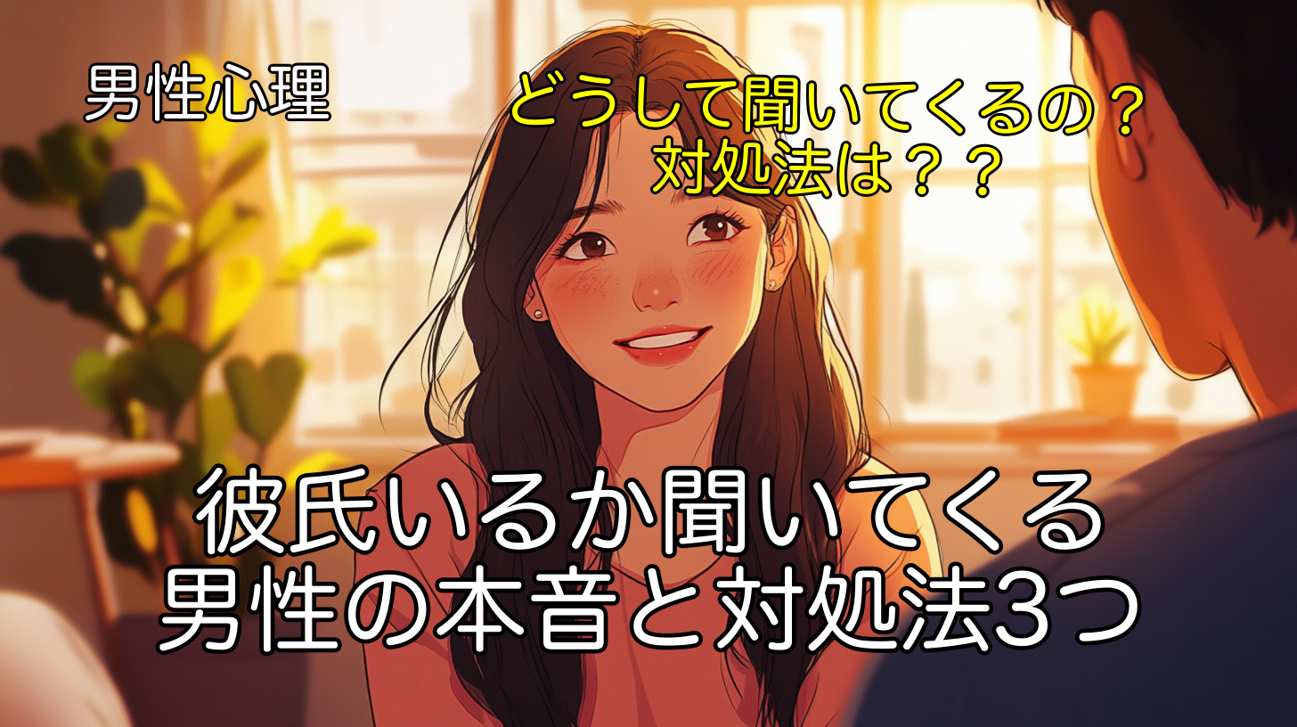 彼氏いるか聞いてくる男性の本音と対処法3つ