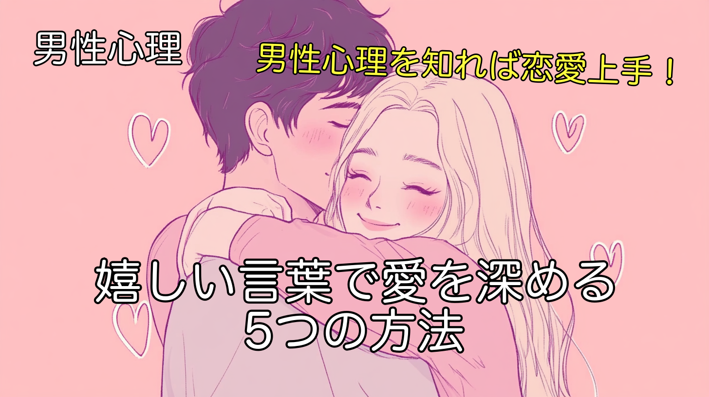 男性心理を知れば恋愛上手！嬉しい言葉で愛を深める5つの方法