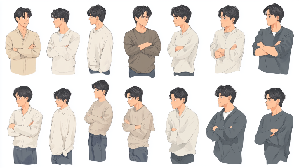 男性が腕を組む時の状況や相手との関係性