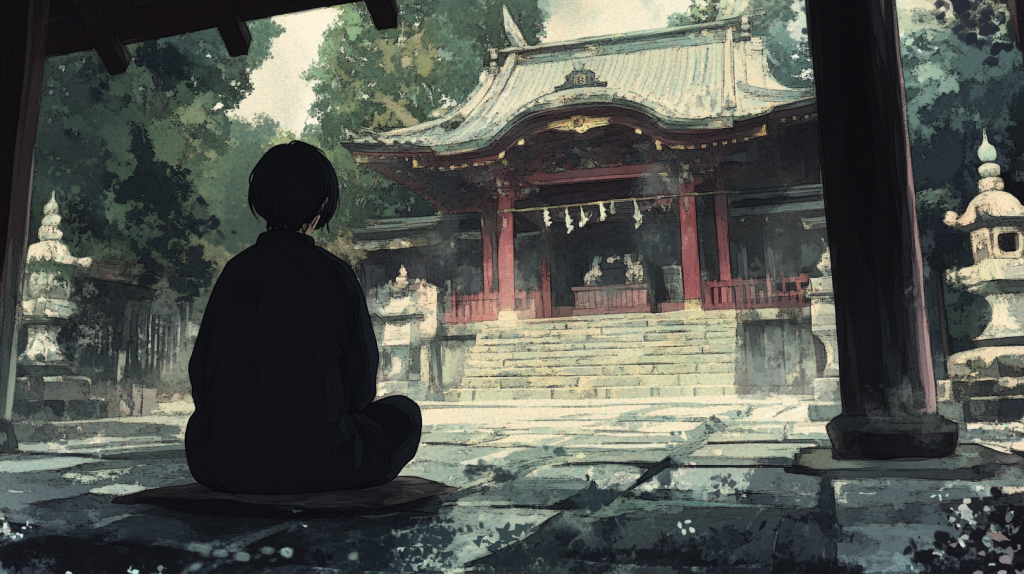 神社やお寺での地震の夢