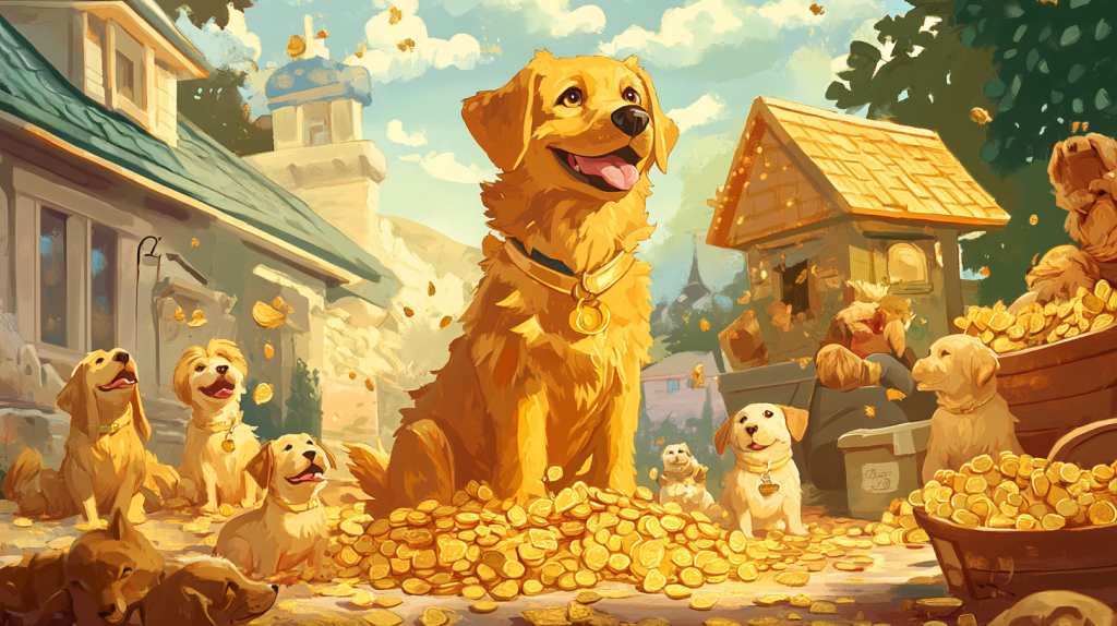 金運アップを暗示する犬の夢の兆候