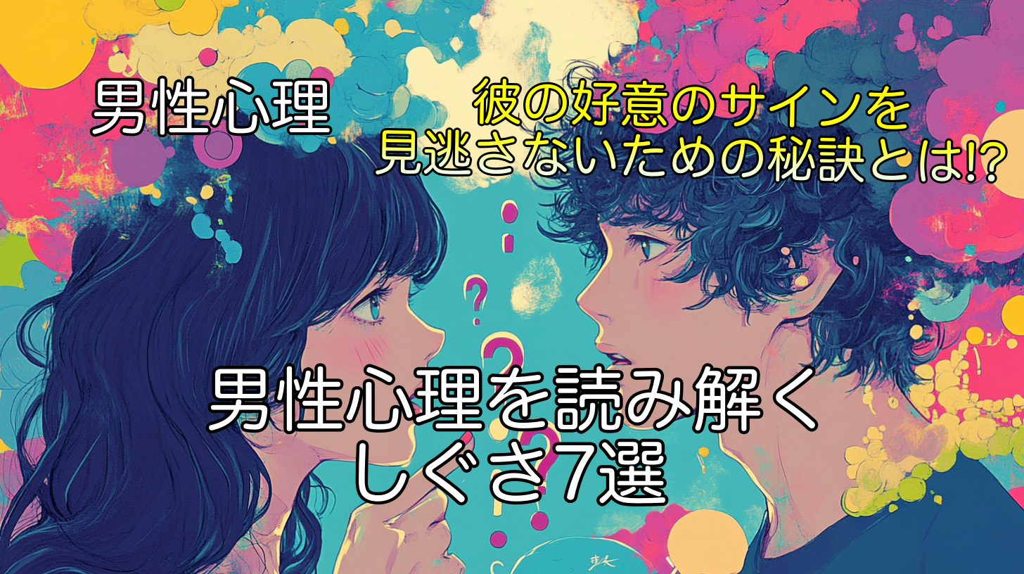 男性心理を読み解くしぐさ7選！彼の好意のサインを見逃さないための秘訣