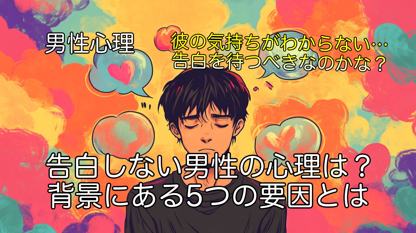 告白しない男性の心理は？なぜ？背景にある5つの要因とは