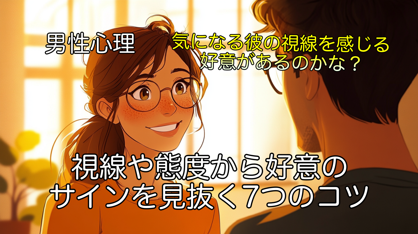 男性心理を知る！視線や態度から好意のサインを見抜く7つのコツ