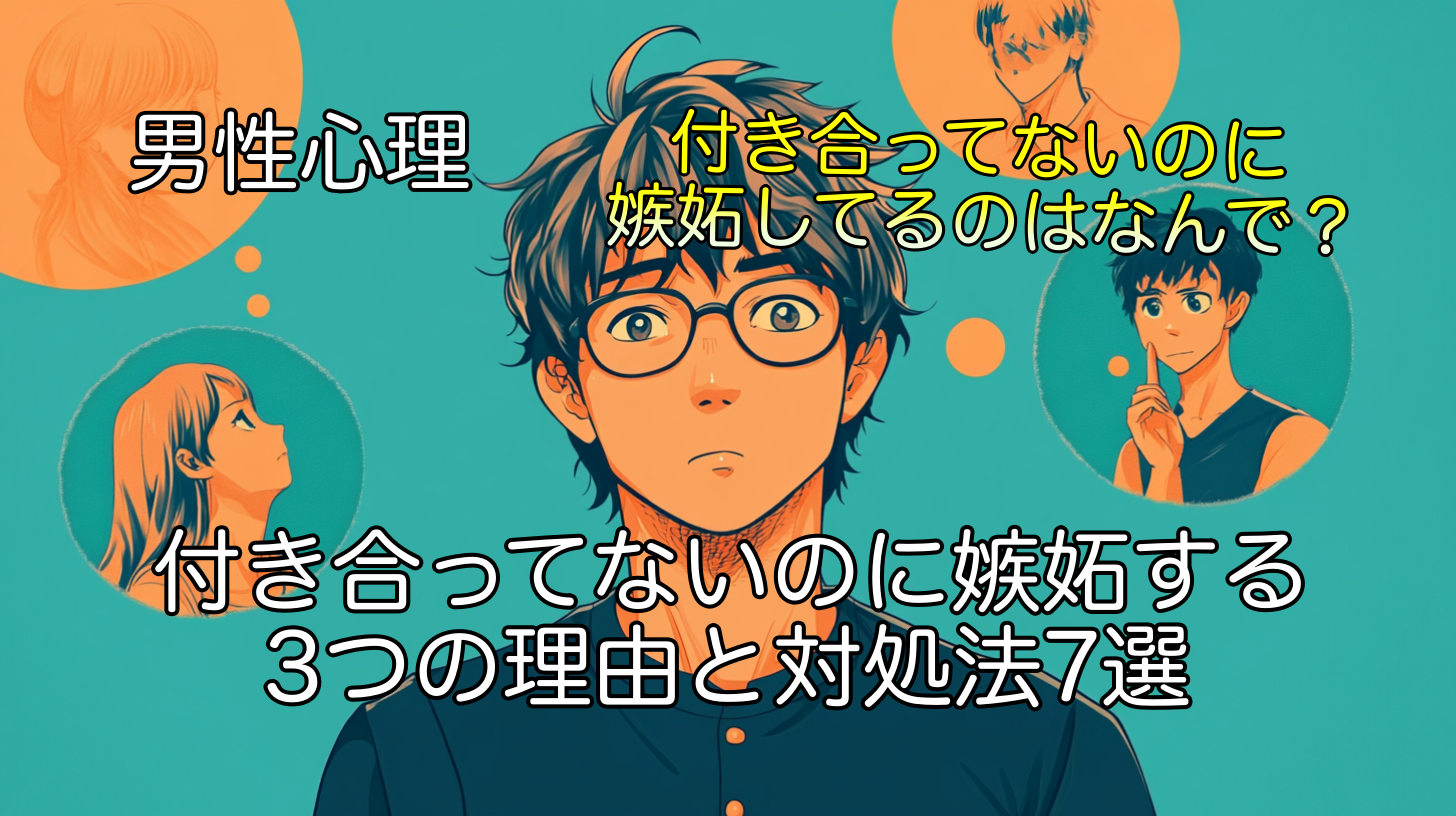 付き合ってないのに嫉妬する男性心理 3つの理由と対処法7選