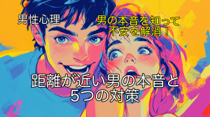 【男性心理】距離が近い男の本音と5つの対策