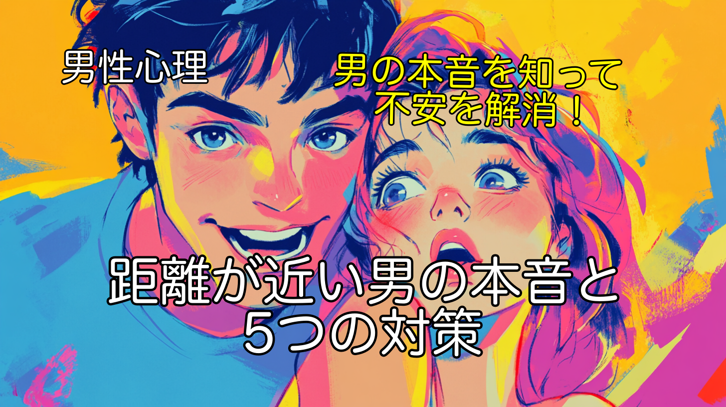 【男性心理】距離が近い男の本音と5つの対策