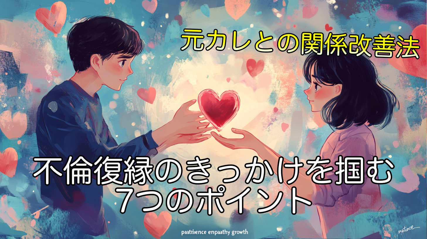 不倫復縁のきっかけを掴む7つのポイント｜元カレとの関係改善法