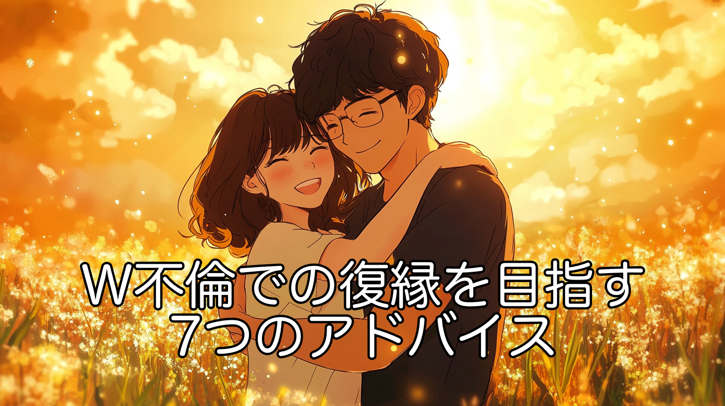 W不倫で別れた後の復縁を目指す女性のための7つのアドバイス