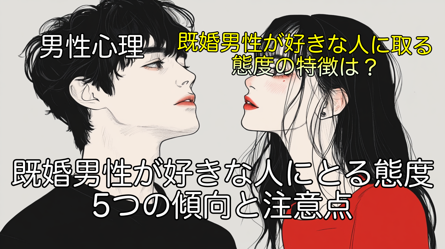 既婚男性が好きな人にとる態度の5つの傾向と注意点