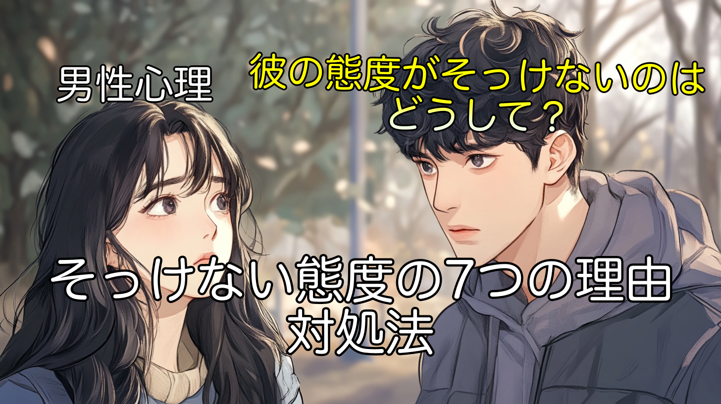 彼の態度がそっけないのはどうして？