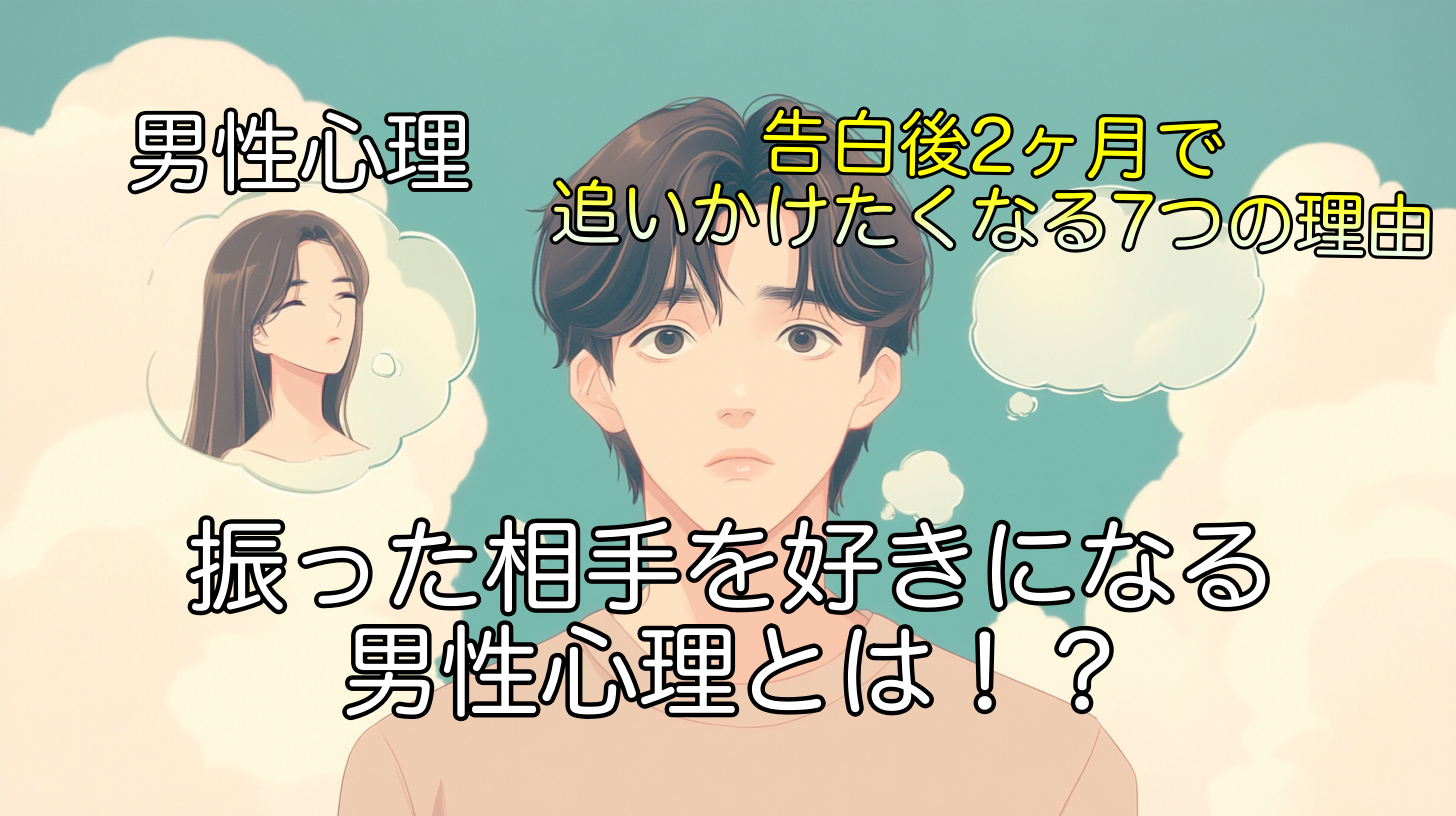 振った相手を好きになる男性心理｜告白後2ヶ月で追いかけたくなる7つの理由