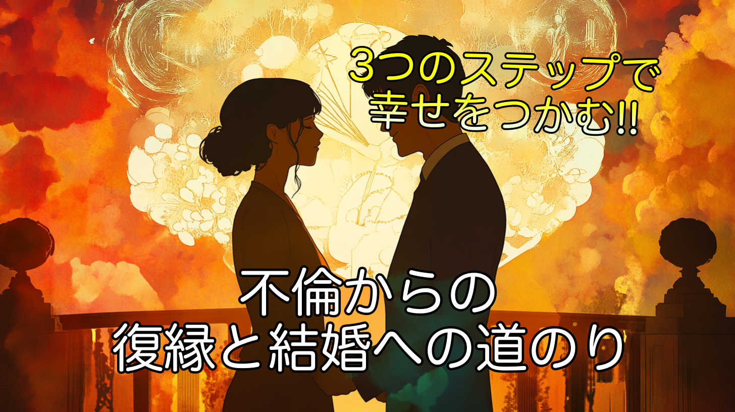 不倫からの復縁と結婚への道のり！3つのステップで幸せをつかむ
