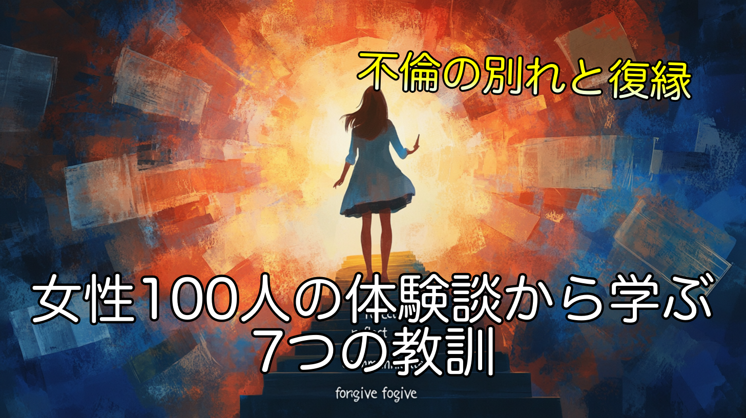 不倫の別れと復縁！女性100人の体験談から学ぶ7つの教訓
