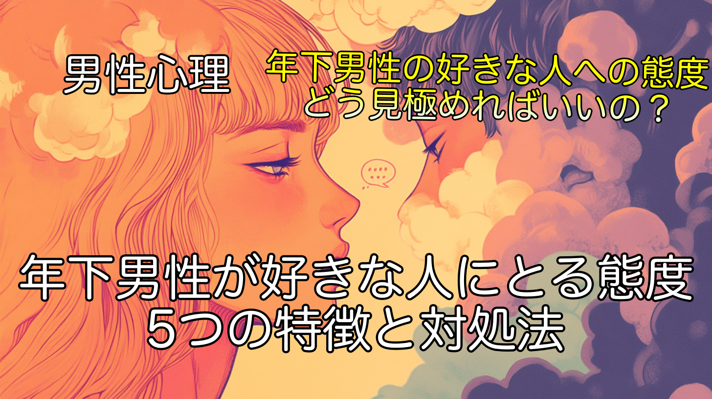 年下男性が好きな人にとる態度の5つの特徴と対処法