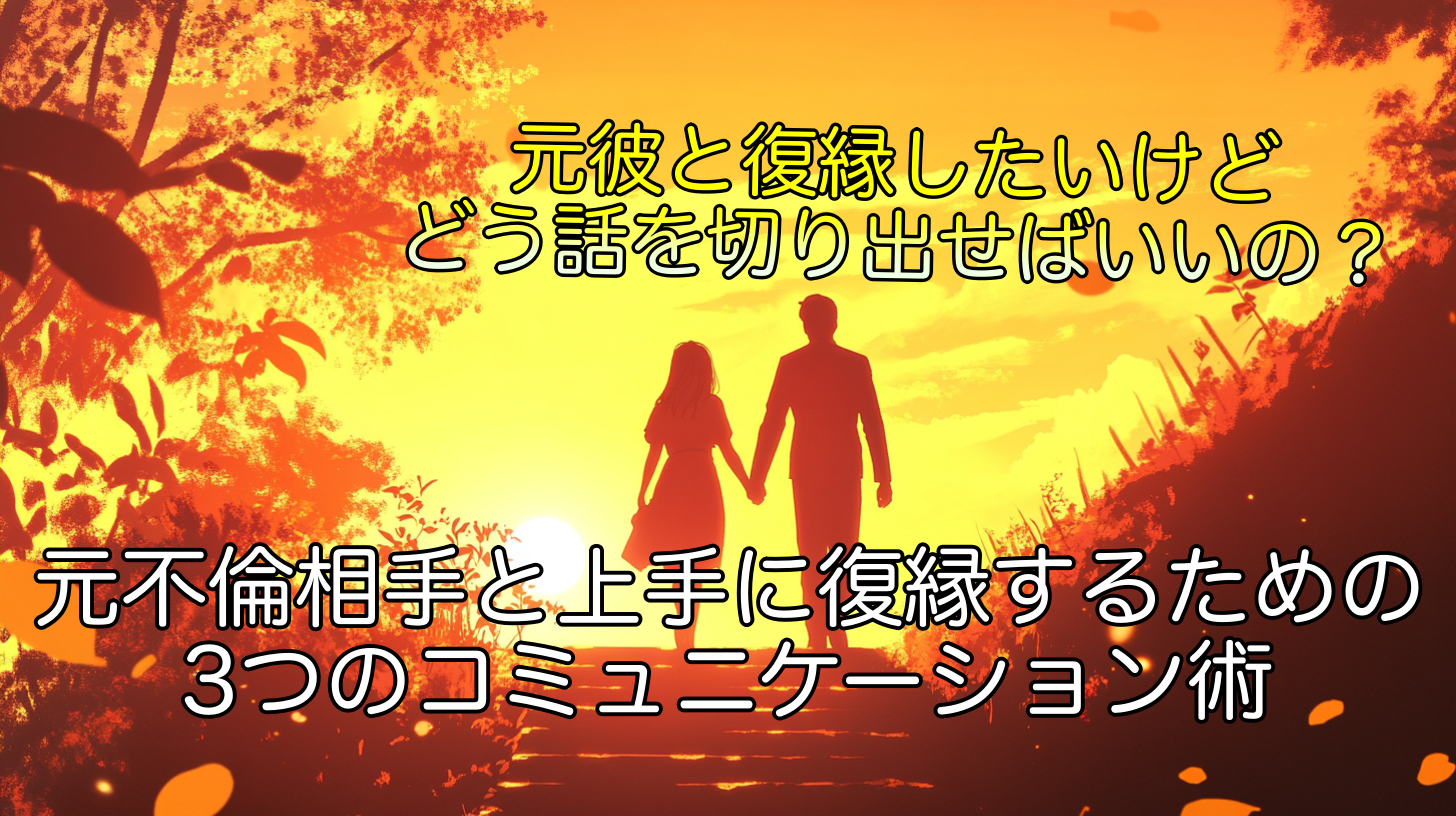 元彼と復縁したいけど、どう話を切り出せばいいの？