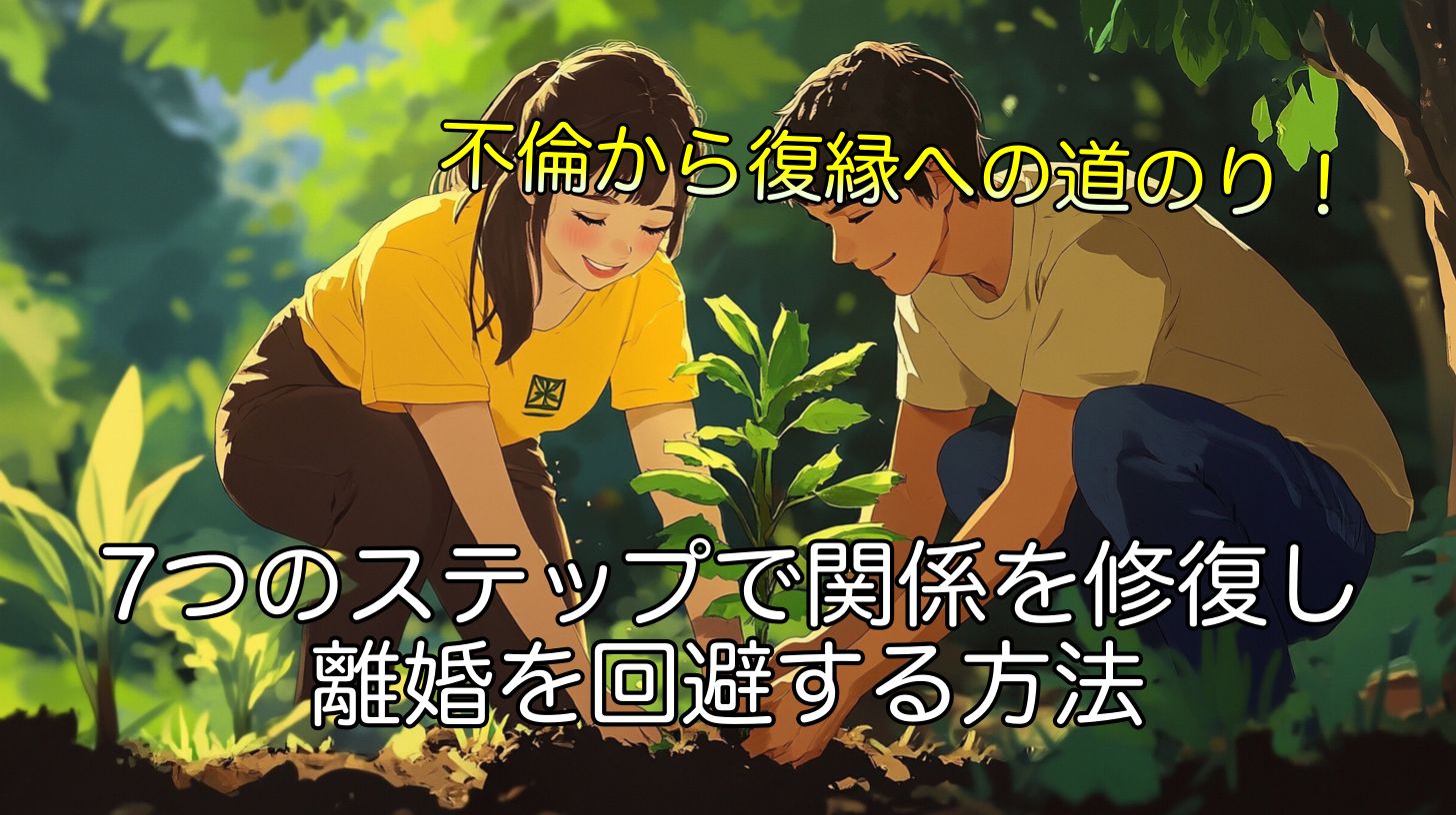 不倫から復縁への道のり！7つのステップで関係を修復し、離婚を回避する方法