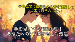 手を見てくる男性心理！あなたへの7つの本音と対処法
