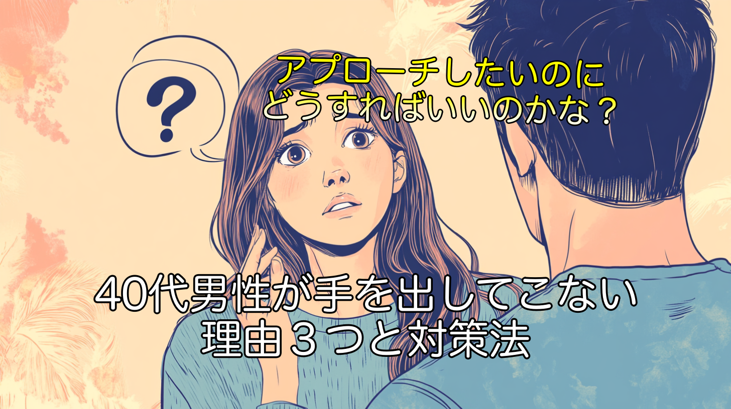 40代男性が手を出してこない理由３つと対策法