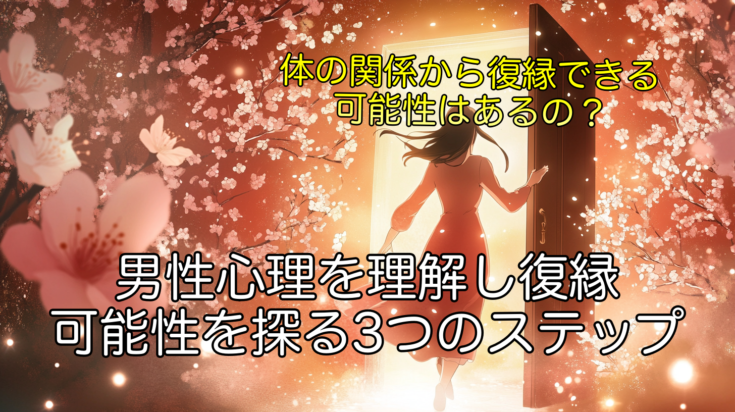 【元彼と体の関係】男性心理を理解し復縁の可能性を探る3つのステップ