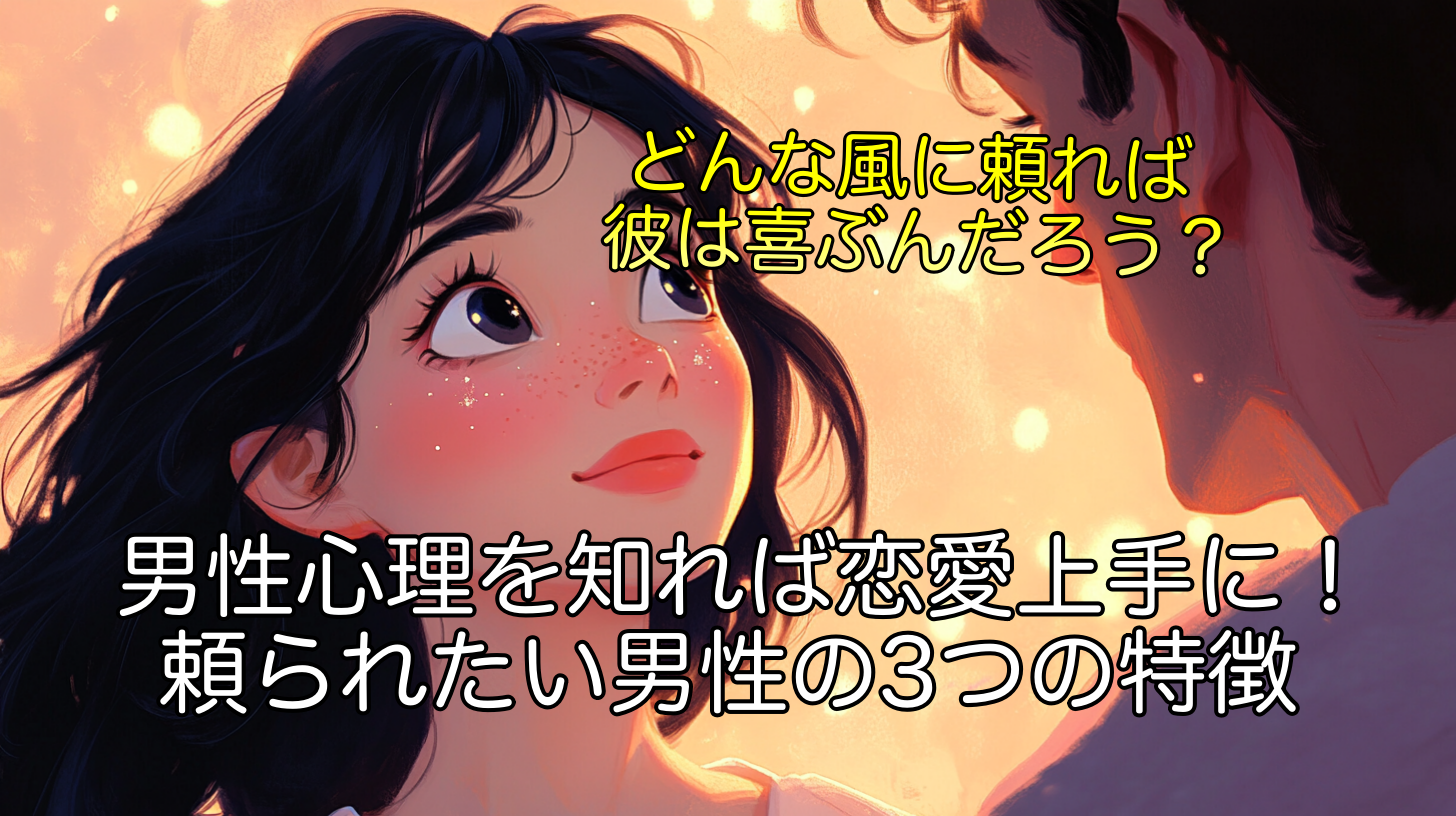 男性心理を知れば恋愛上手に！頼られたい男性の3つの特徴