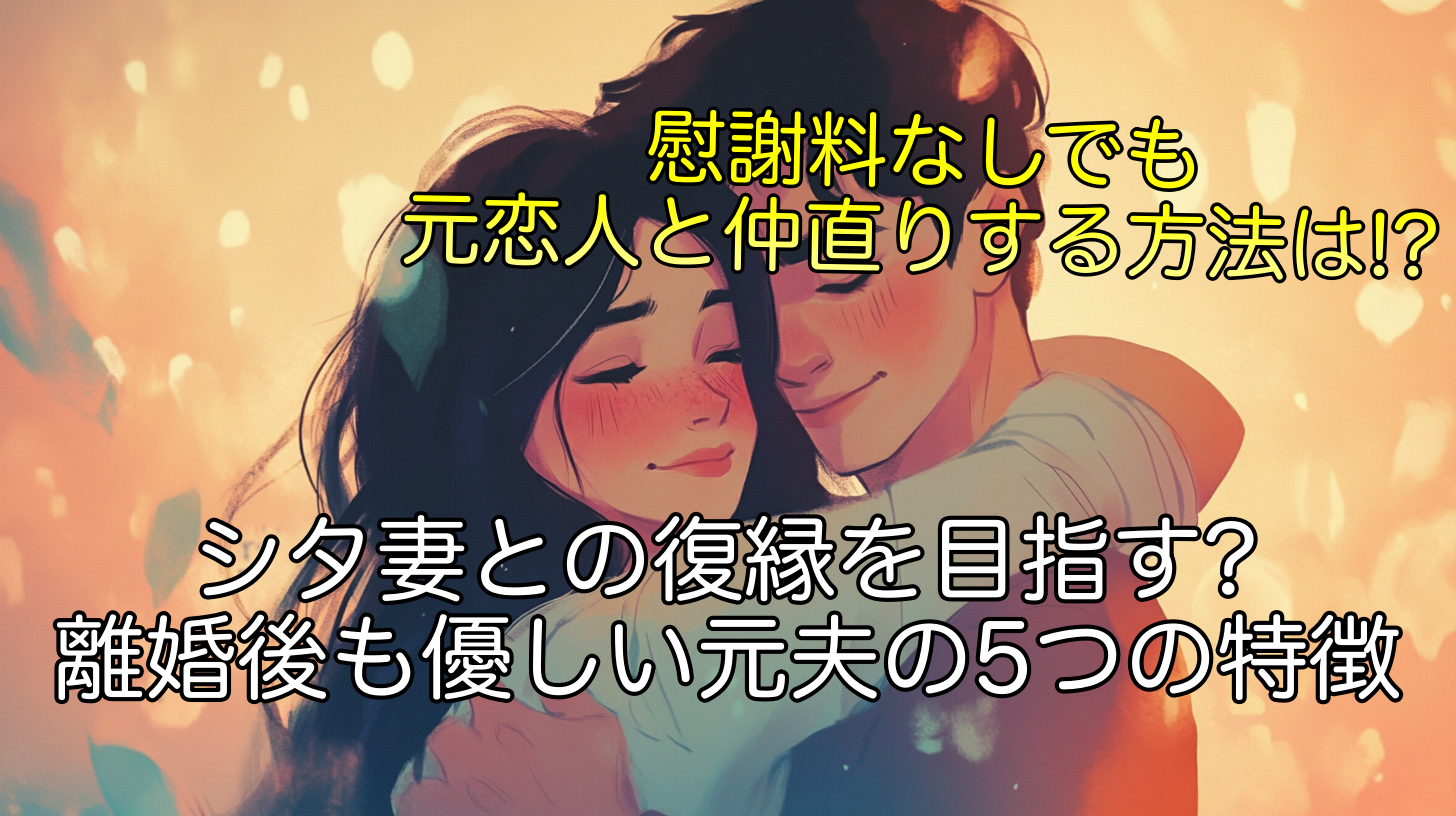 慰謝料なしでも復縁は可能?元恋人との5つの向き合い方