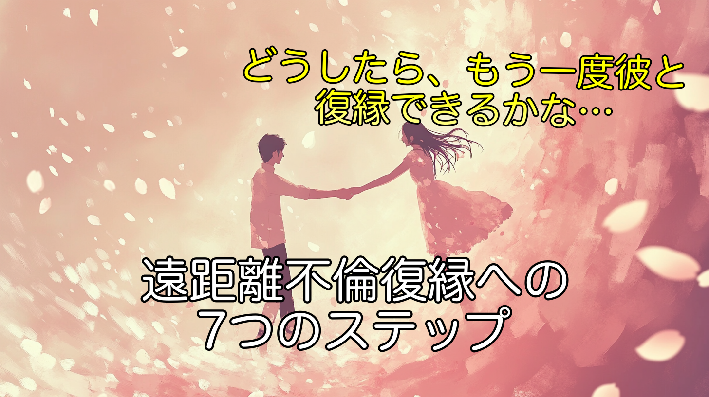 遠距離不倫復縁への7つのステップ!あきらめない心が大切