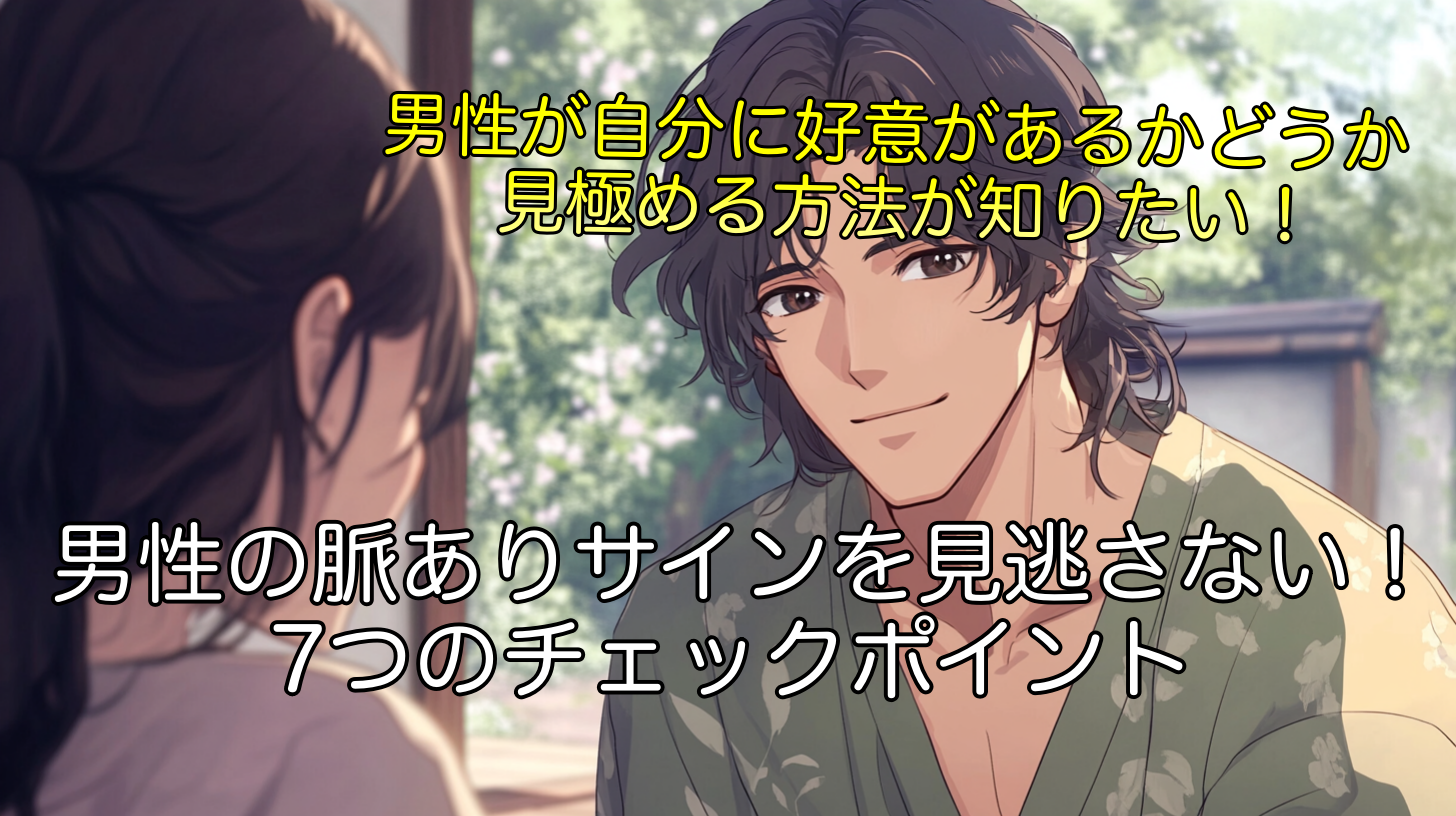 男性の脈ありサインを見逃さない！付き合う前の7つのチェックポイント