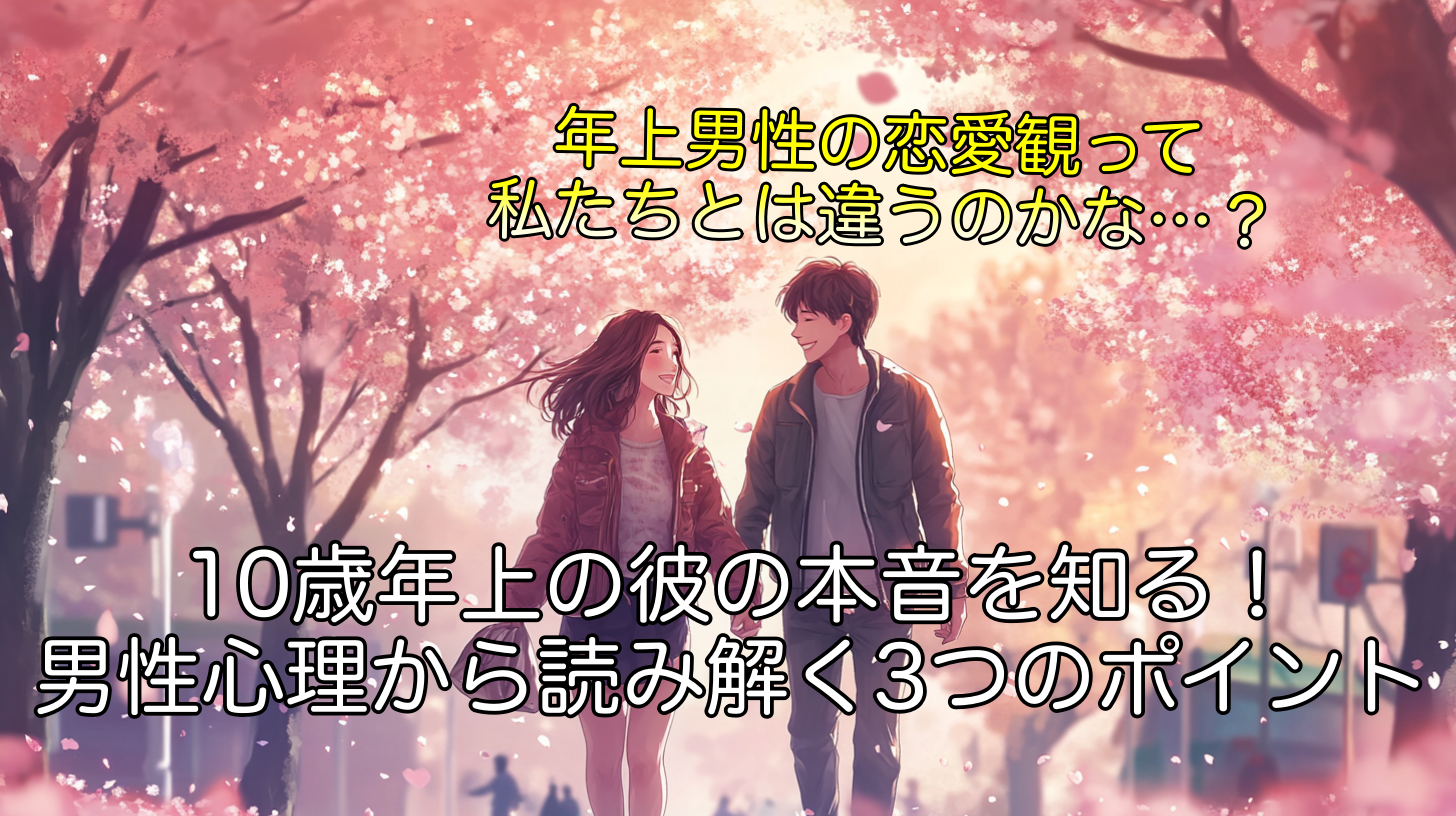 10歳年上の彼の本音を知る！男性心理から読み解く3つのポイント