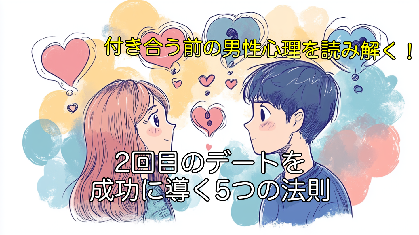 付き合う前の男性心理を読み解く！2回目のデートを成功に導く5つの法則