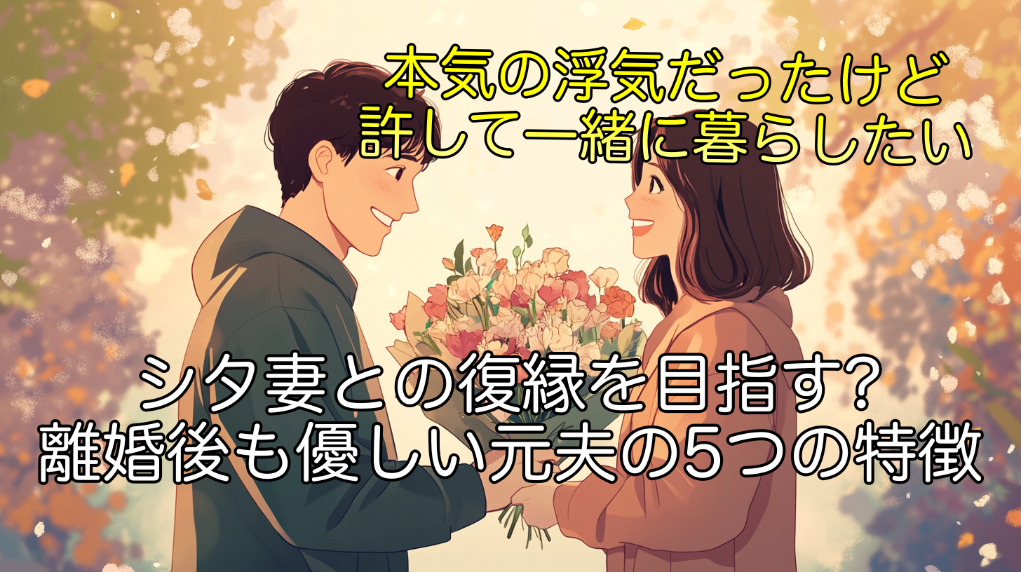 シタ妻との復縁を目指す?離婚後も優しい元夫の5つの特徴