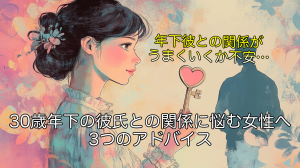 30歳年下の彼氏との関係に悩む女性へ3つのアドバイス