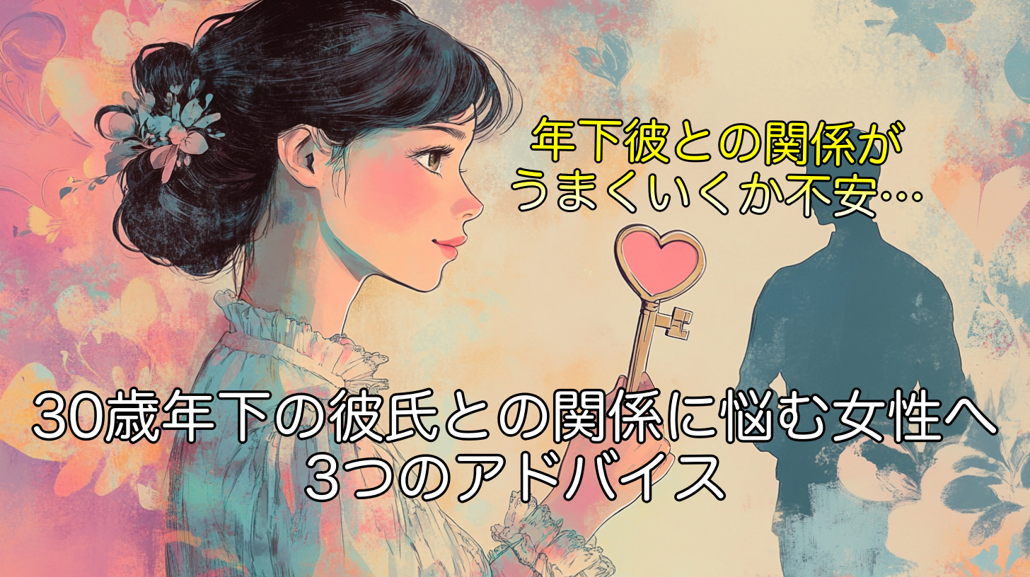 30歳年下の彼氏との関係に悩む女性へ3つのアドバイス