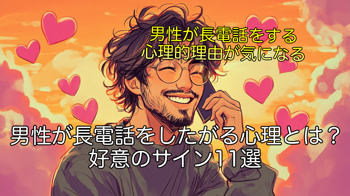 男性が長電話をしたがる心理とは？好意のサイン11選