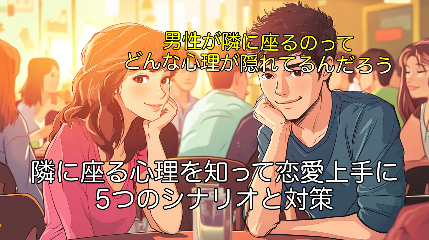 男性が隣に座る心理を知って恋愛上手に!5つのシナリオと対策