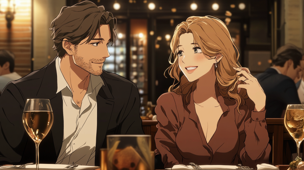 食事デートで隣に座る男性は、あなたに夢中なサイン