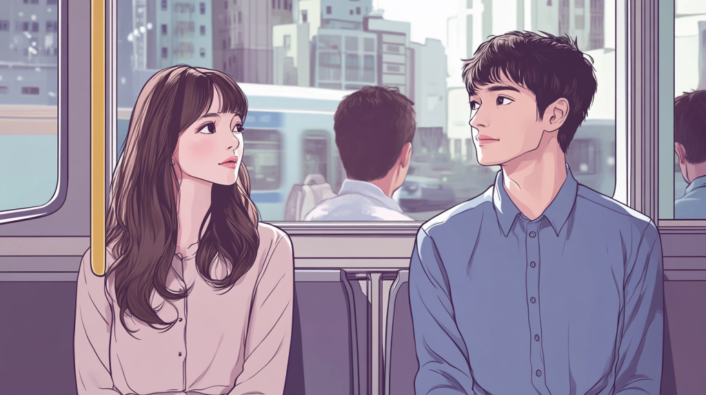 通勤電車で偶然隣に座った男性の本当の気持ちとは?
