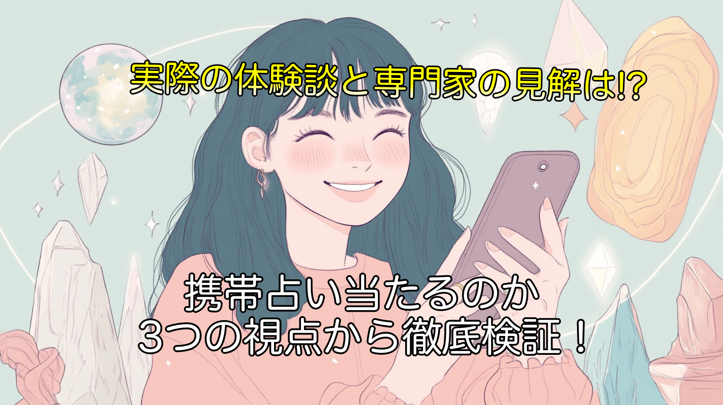 携帯占い当たるのか！3つの視点から徹底検証！実際の体験談と専門家の見解