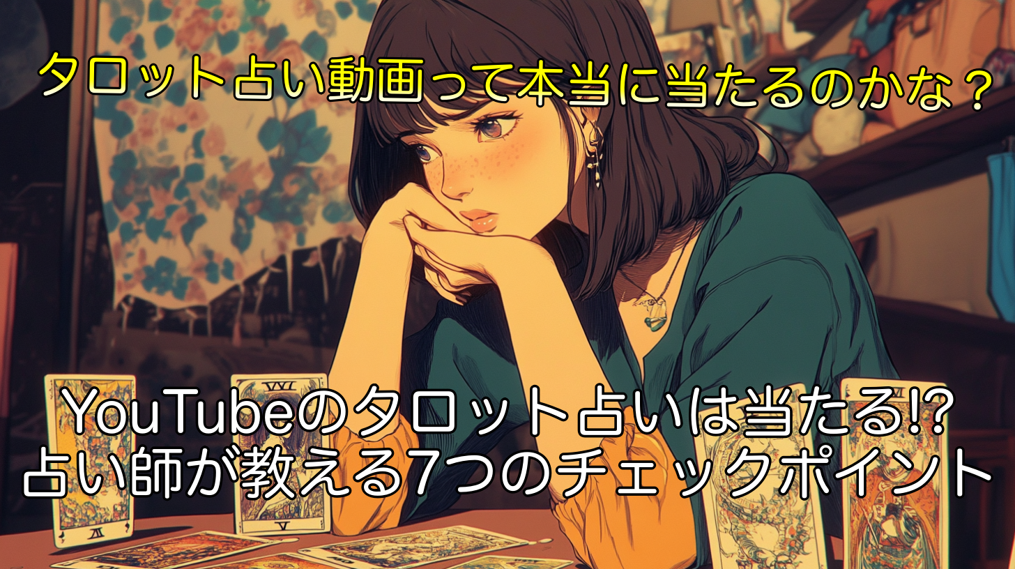 YouTubeのタロット占いは当たるのか！？占い師が教える7つのチェックポイント