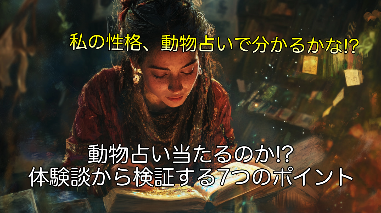 動物占い当たるのか!?本当の的中率を体験談から検証する7つのポイント